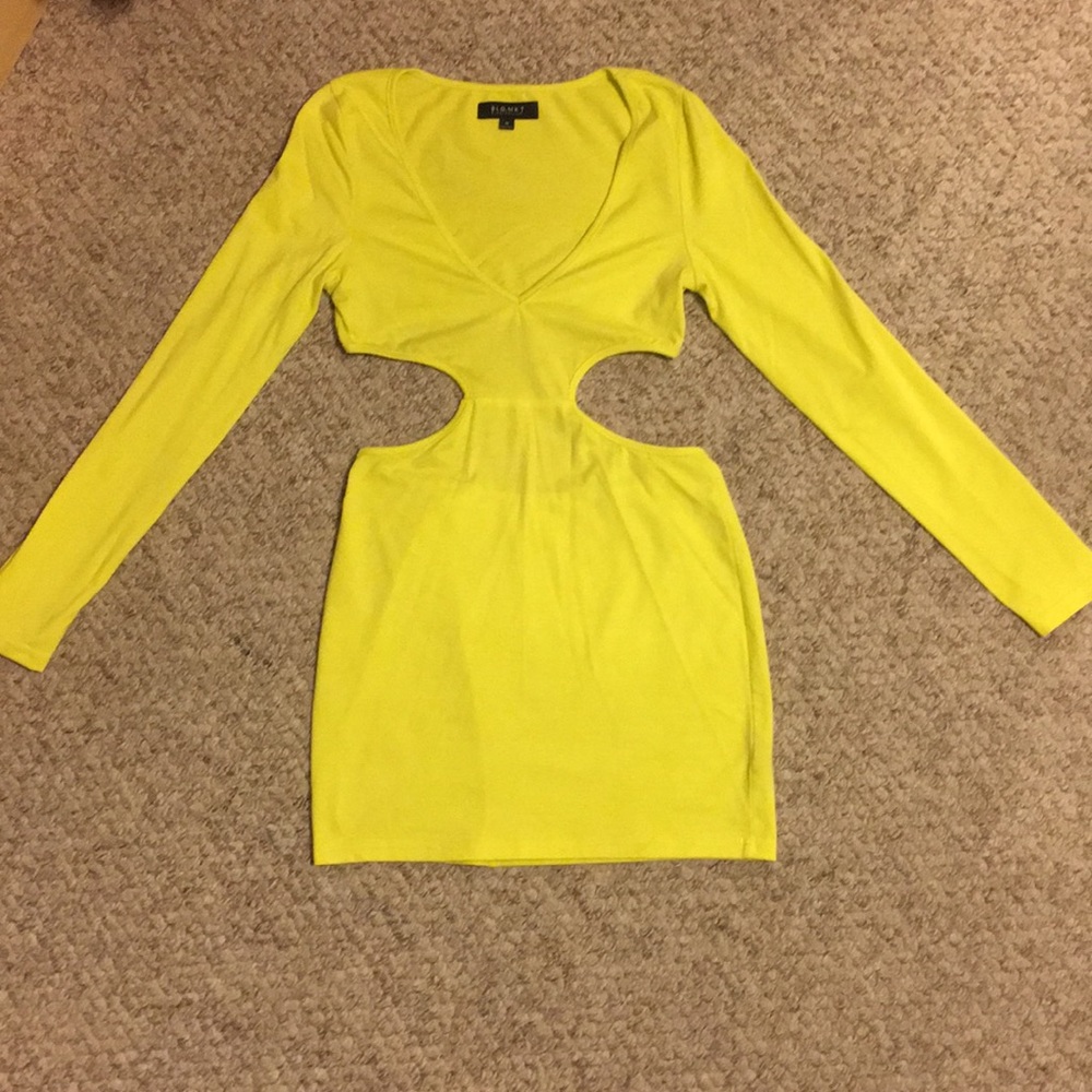Fun Neon Yellow Clubbing Dress